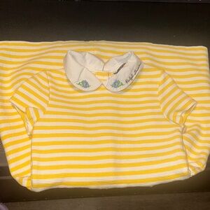 Ralph Lauren Yellow and White Striped Baby Dress